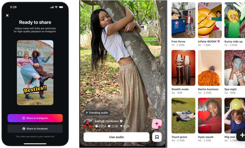 Instagram lansează Edits imagini Instagram