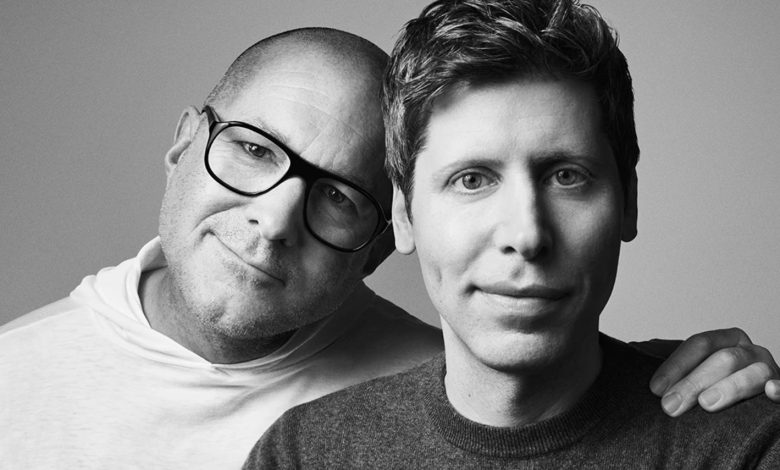 Sam Altman OpenAI și Jony Ive de la io foto OpenAI