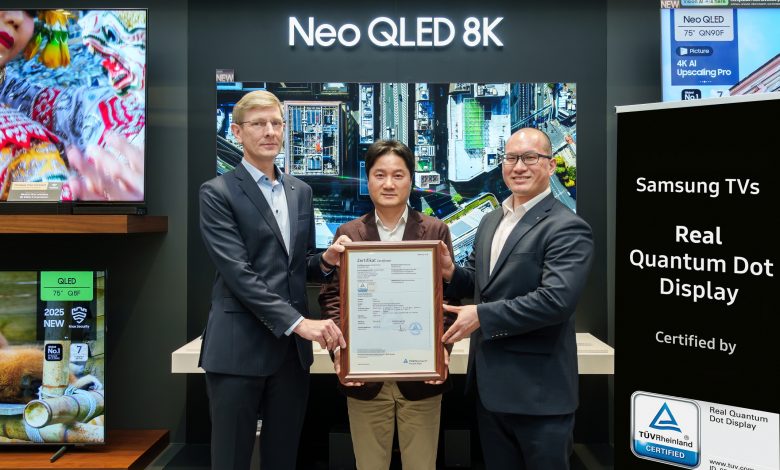 Samsung primește certificarea Real Quantum Dot Display