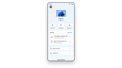 Interfață Microsoft Phone Link