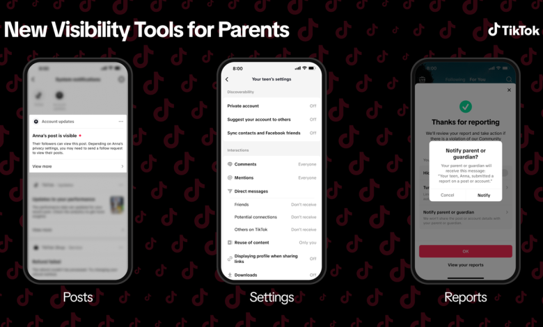 TikTok introduce funcții noi de control parental foto TikTok