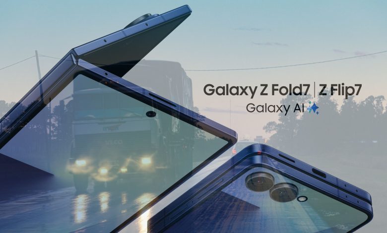 Samsung Galaxy Z Fold7 Z Flip 7 furate camion Londra