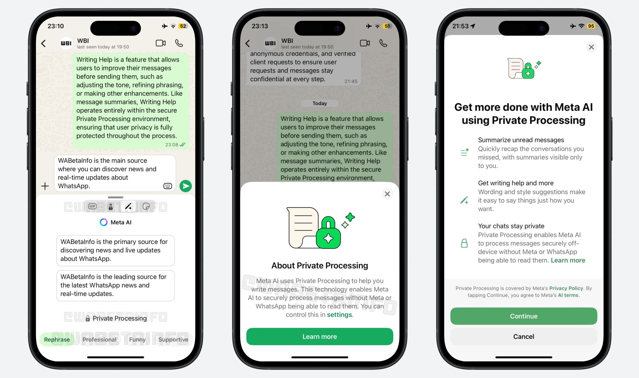WhatsApp testează pe iOS funcția Writing Help foto WABetaInfo