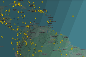 Sursa: captură de ecran Flightradar24